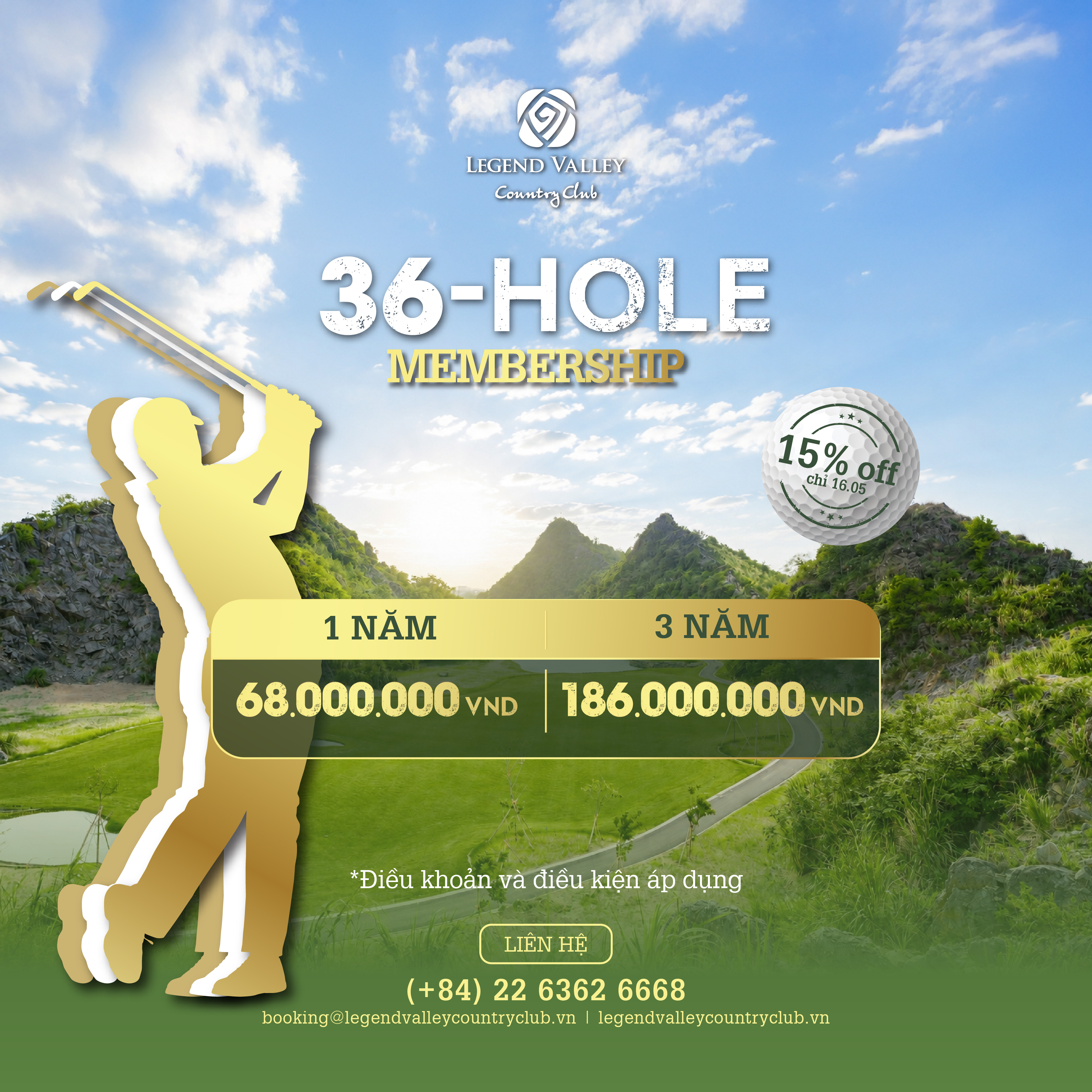 POP UP 36 HOLES OFFER